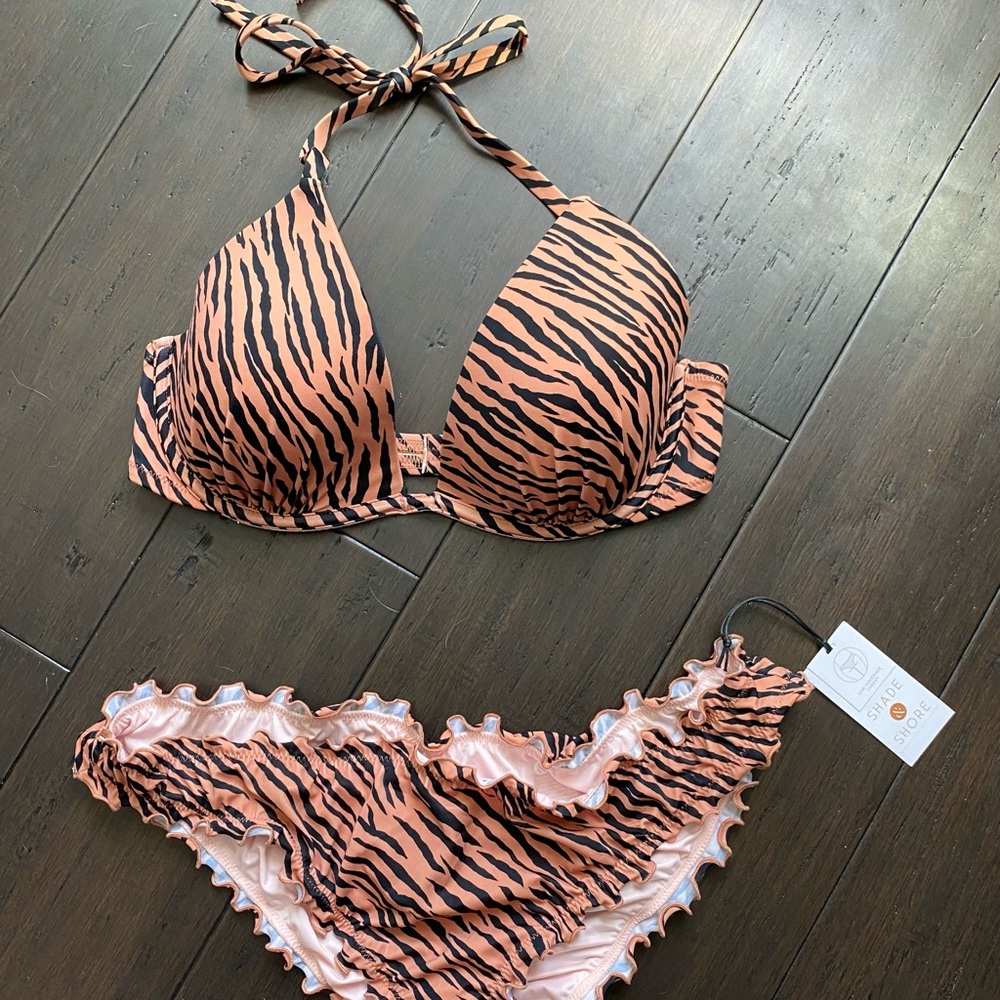 Shade & Shore Tiger Print Bikini